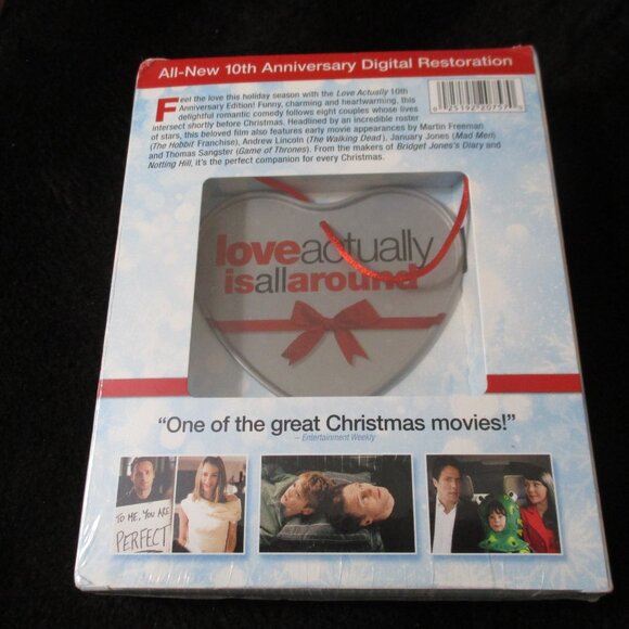 Love Actually 10th Anniversary Edition DVD Blu-Ray Digital w/Christmas Ornament - Picture 2 of 2